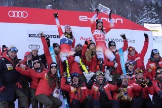 Camille Rast, Wendy Holdener et toute la délégation helvétique présente à Killington